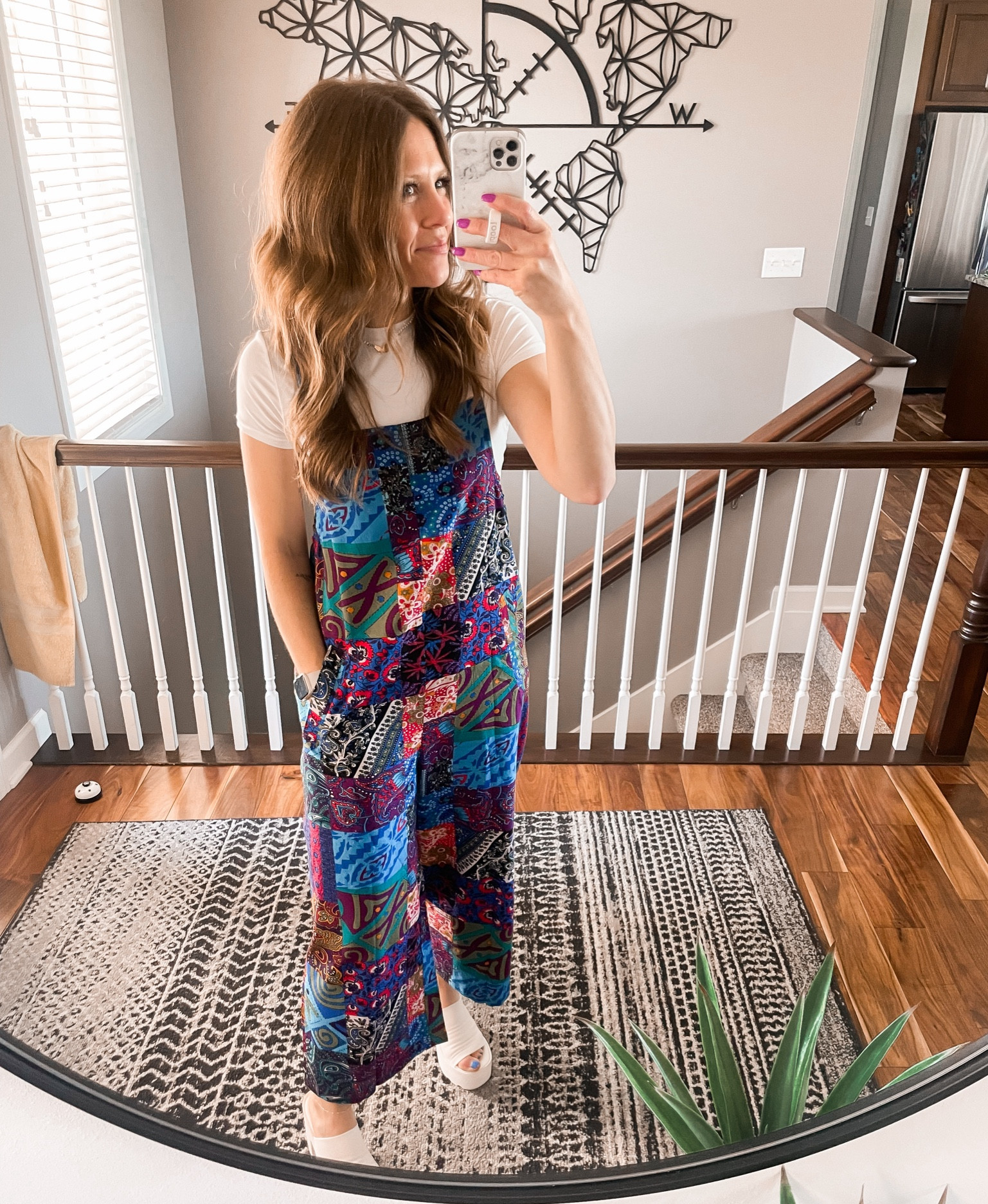 All Amazon outfit 
Top - xsmall
Jumpsuit - xsmall
Shoes - size 8 tts 