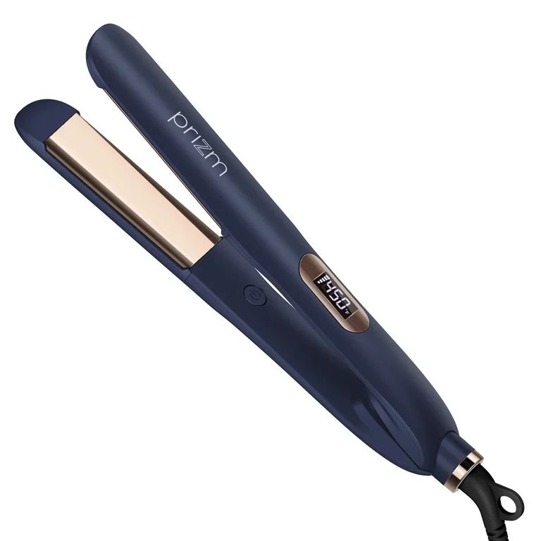 Prizm 1.25 Hair Straightener & Curler 2 in 1, Tourmaline Ceramic Flat Iron for All Hair Types, Fa... | Walmart (US)