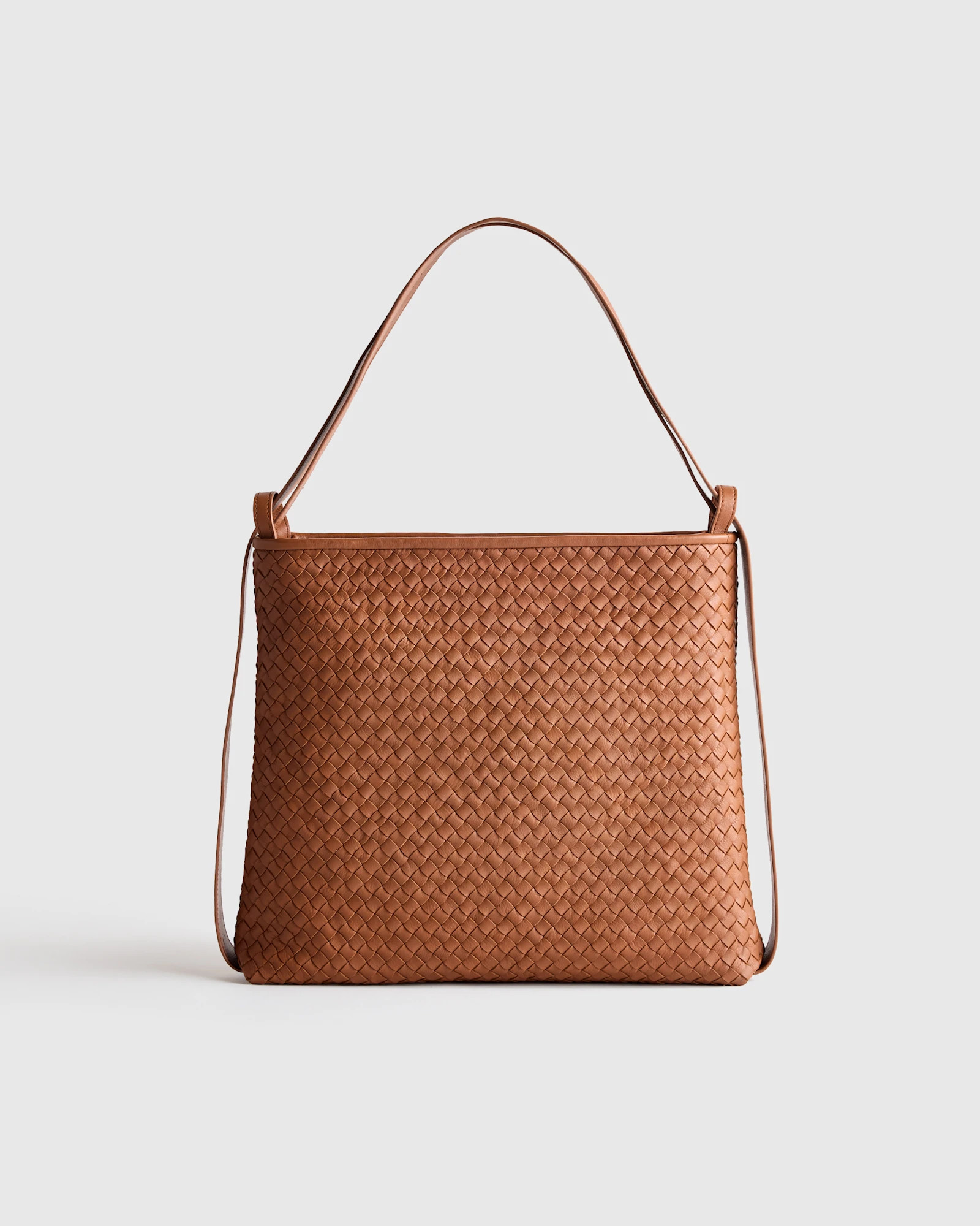 Italian Leather Handwoven Convertible Backpack | Quince
