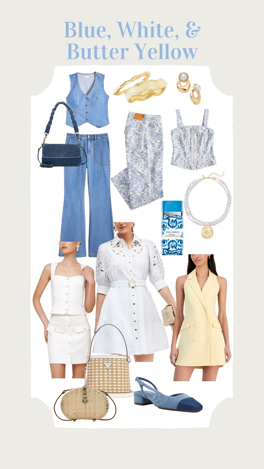 Blue, white, and butter yellow clothing and accessories finds at Macy’s, preppy style, grandmillennial style, summer style

#LTKSeasonal #LTKSaleAlert #LTKMidsize
