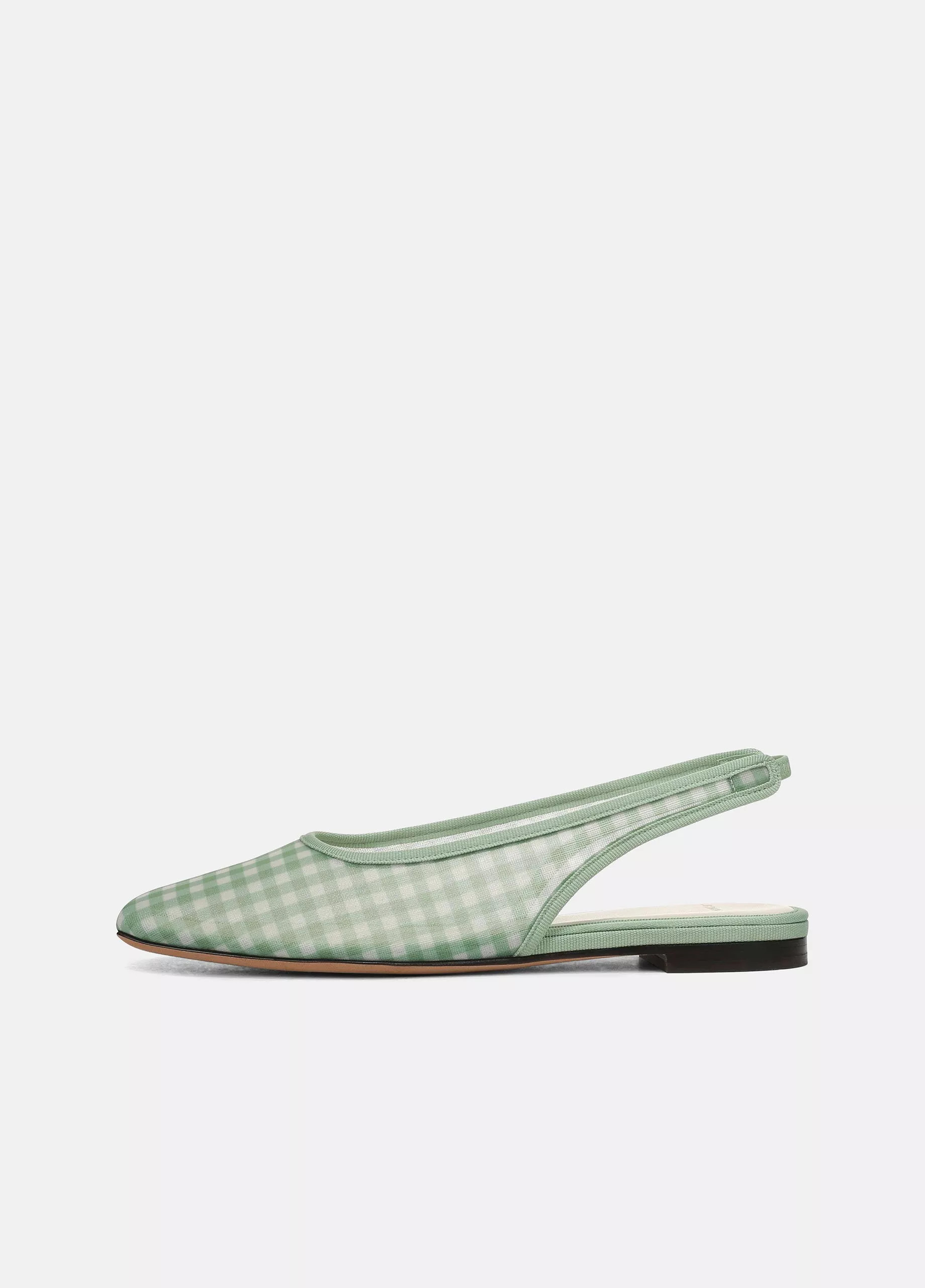 Daphne Gingham Slingback Flat | Vince LLC