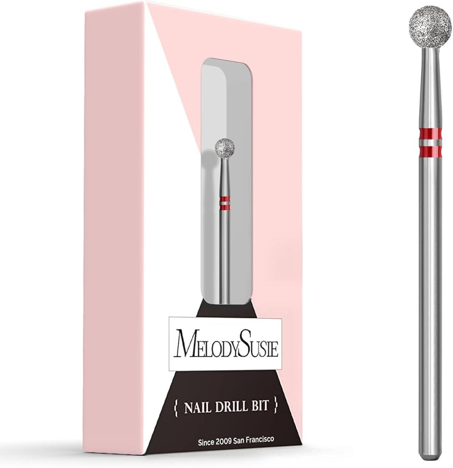 MelodySusie Ball Shape Cuticle Clean Nail Drill Bit 3/32'', Professional Safety Carbide Diamond N... | Amazon (US)