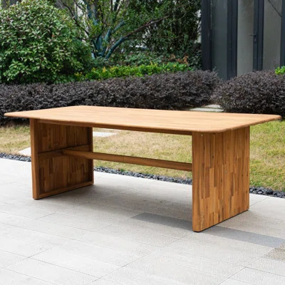 Bramble Acacia 6-Person Patio Dining Set With Cushions | Wayfair North America