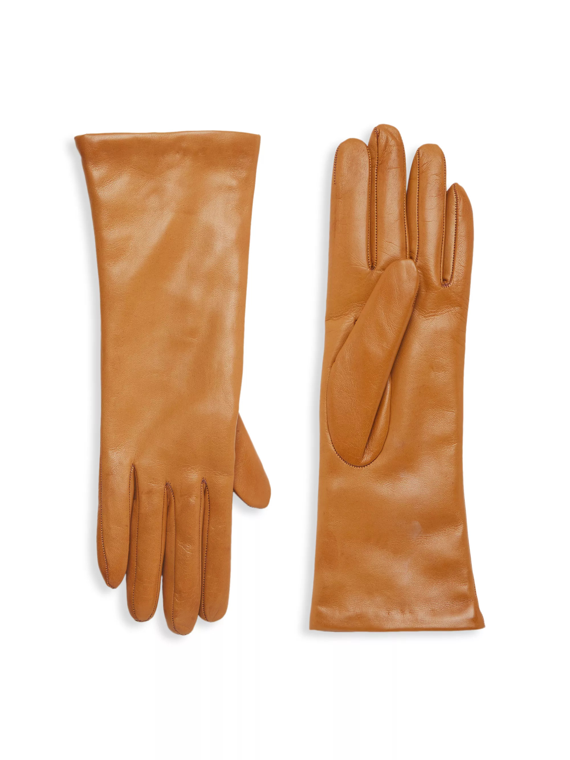 Shop Saks Fifth Avenue COLLECTION Cashmere-Lined Leather Gloves | Saks Fifth Avenue | Saks Fifth Avenue