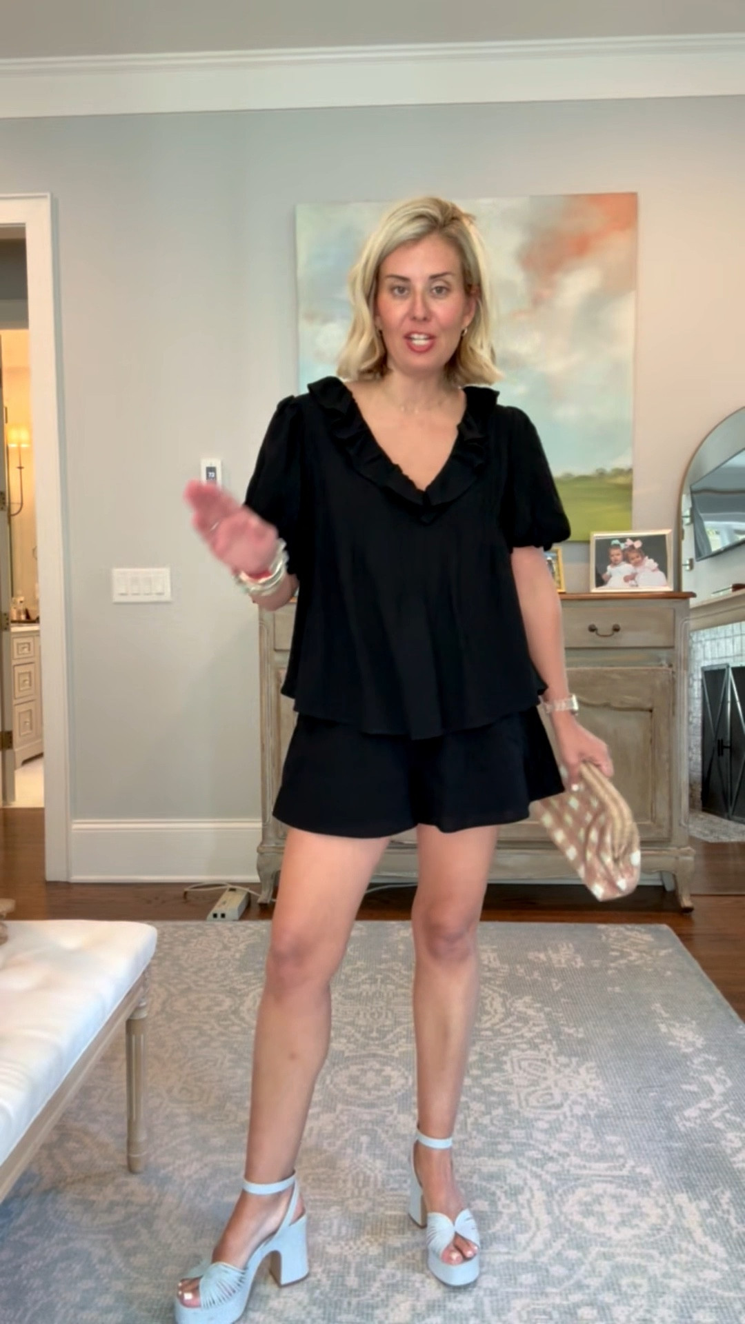Love a short set that we can dress up!! I’ve paired this with a cute heel & clutch bag, and we are party ready! I’m wearing a small. 
*Use my code MIXANDMATCH20 at Petal & Pup

#LTKmomlife #LTKPetite #LTKdayinmylife