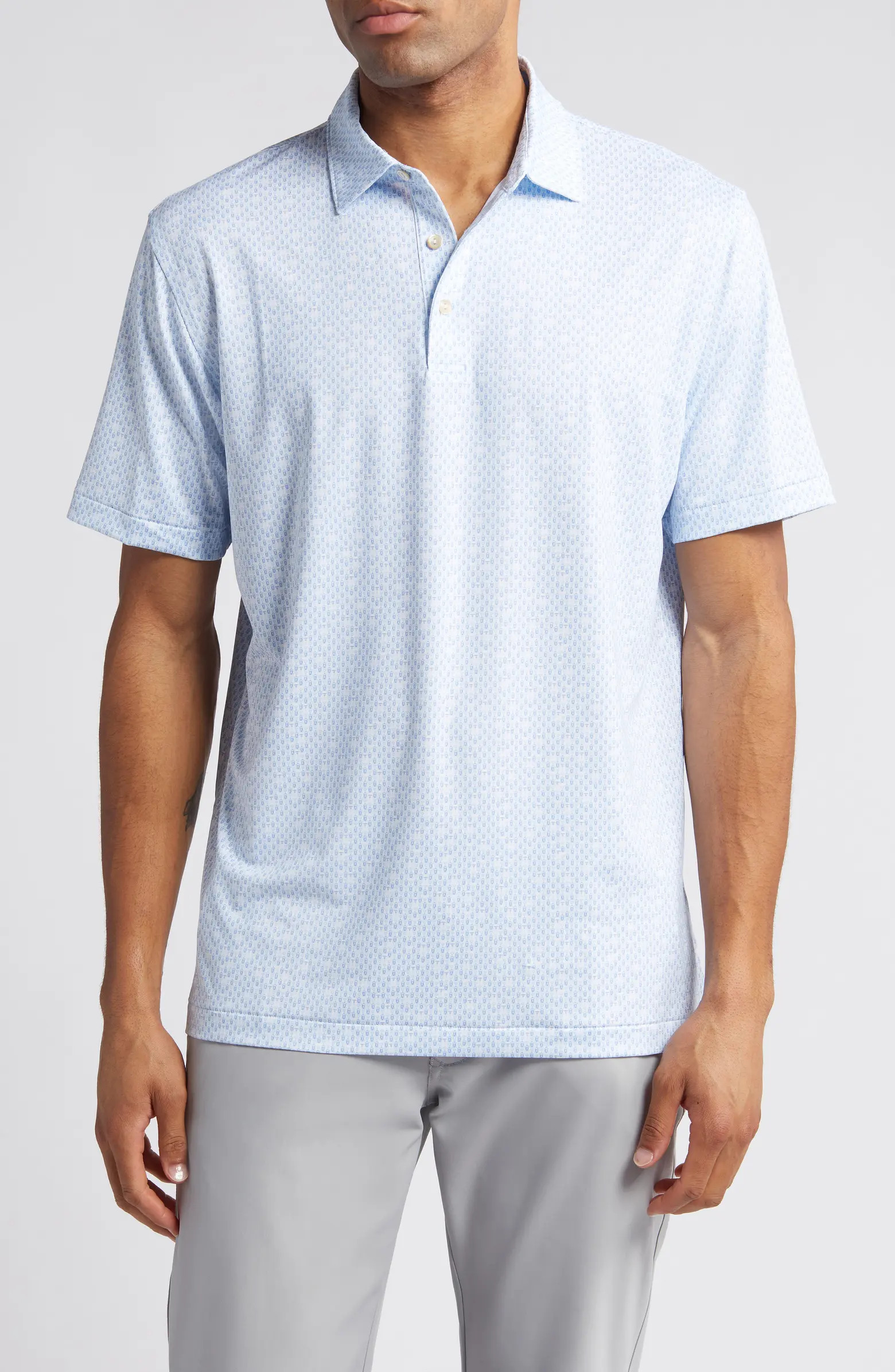 Corkscrew Print Performance Golf Polo | Nordstrom