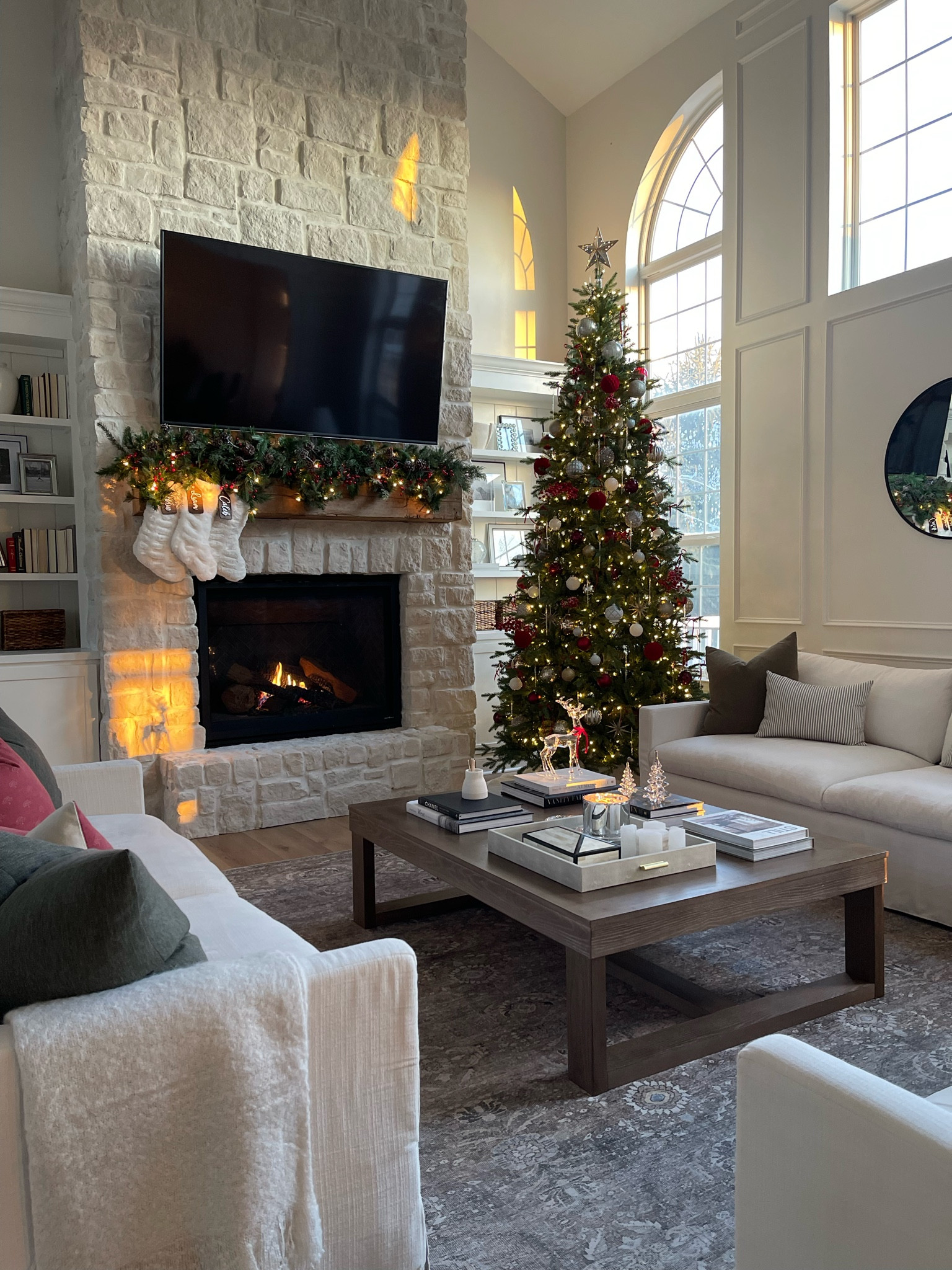 Christmas living room 🎄

Christmas decor 

Code: KATE20 to save 20% at Alice Lane 

#LTKHoliday #LTKSeasonal #LTKHome