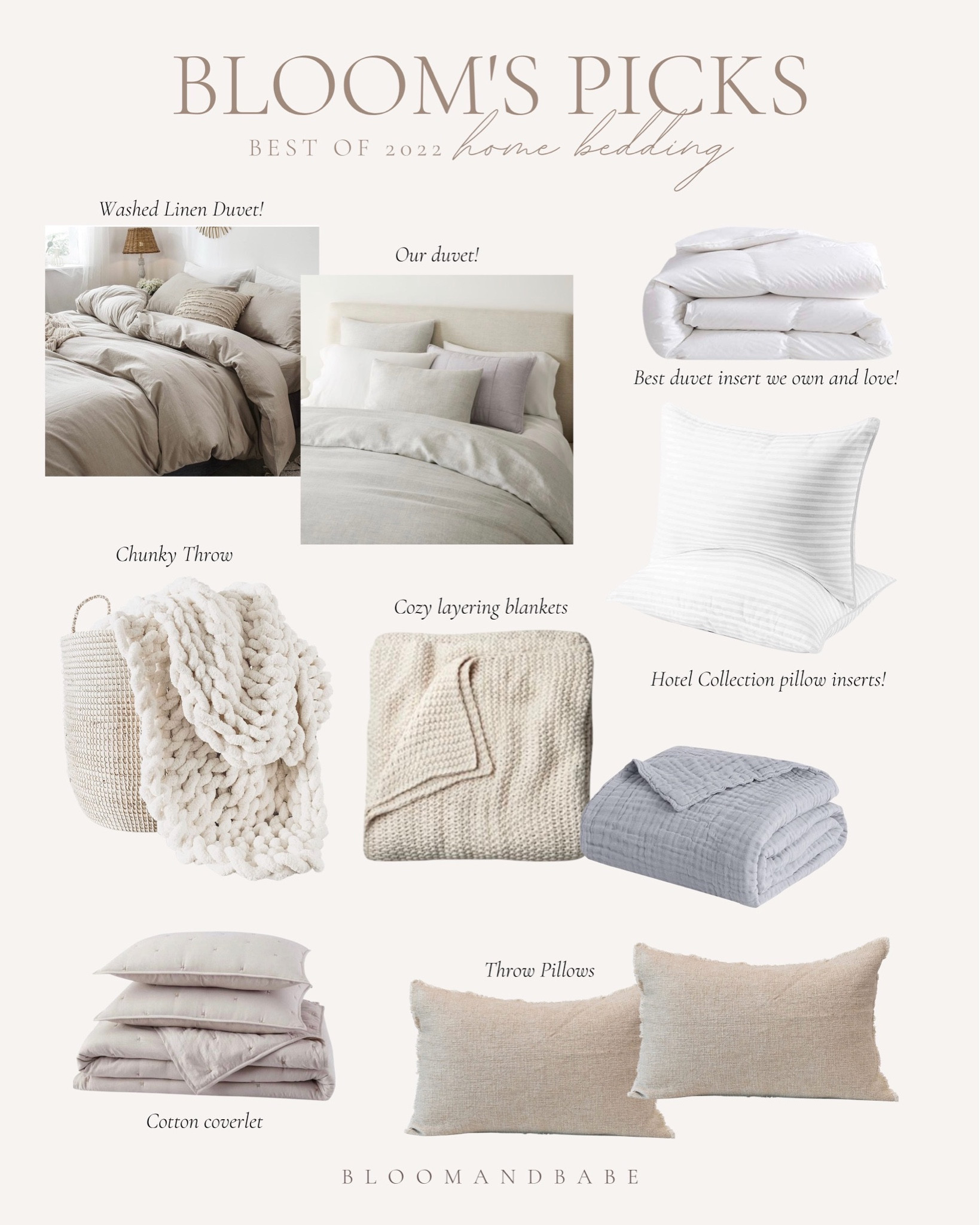 Best of 2022 Home Bedding! 

Neutral bedding / Amazon bedding / Amazon bedroom


#LTKstyletip #LTKhome #LTKFind