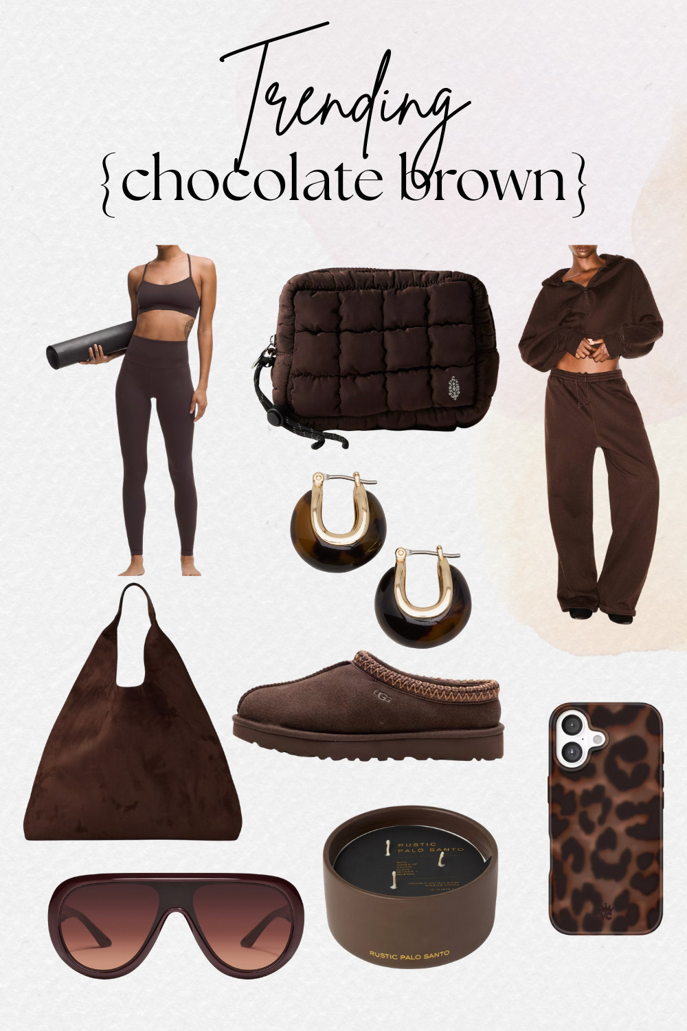 TREND alert! All things chocolate brown! #trending #fashion #style #instyle #uggs #lululemion #skims #quay  

 #LTKGiftGuide #LTKootd #LTKselfcare