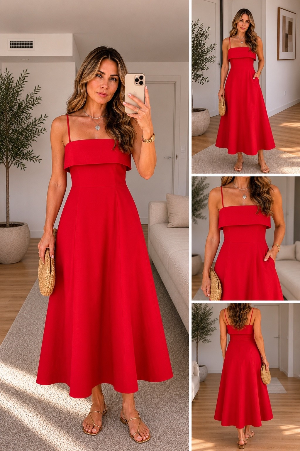 Serving effortless elegance in red ❤️✨
The kind of dress that makes you feel confident the second you put it on. Perfect fit, timeless silhouette, and the chicest summer statement. #LTKStyle #RedDressMoment #ElegantStyle #SummerStyle #ClassyLooks #FashionOver40 #EffortlessChic #MidiDress #VacationStyle #LTKFas