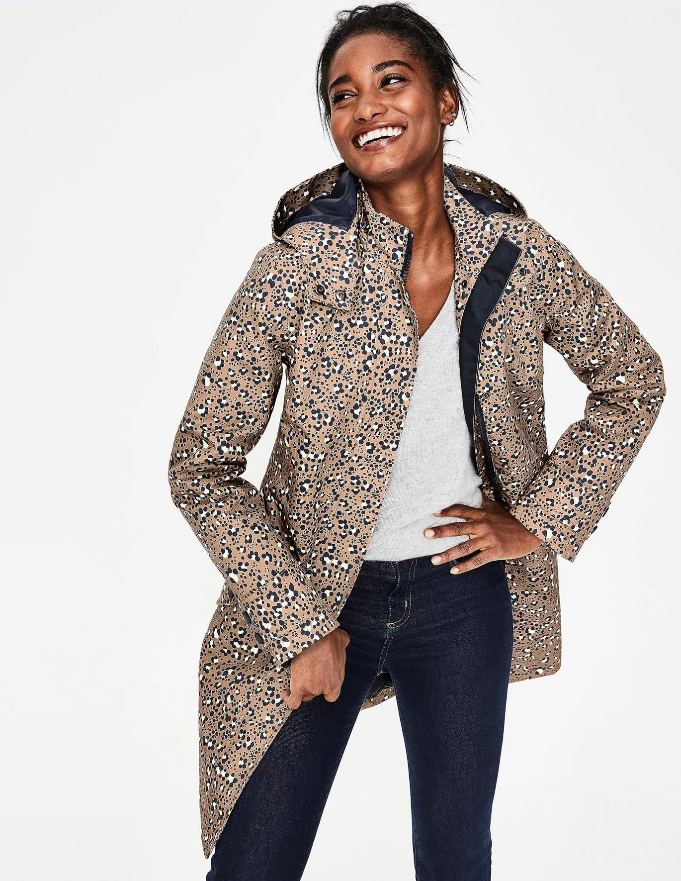 Suki Waterproof Coat - Saffron | Boden US | Boden (US)