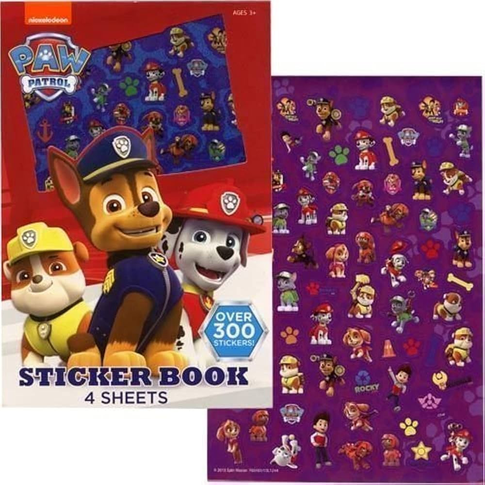 UPD Paw Patrol Sticker Book, 4 Sheets - Over 300 Stickers | Amazon (US)