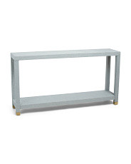 58x31 Linen Wrapped Console Table | TJ Maxx