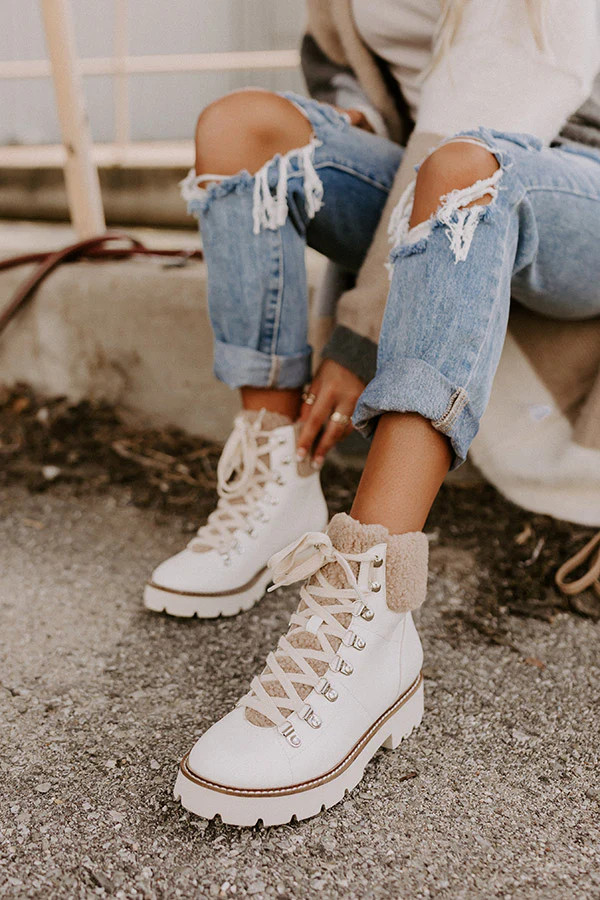 The Montana Boot in White | Impressions Online Boutique