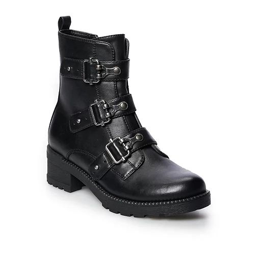 SO® Monique Women's Combat Boots | Kohl's