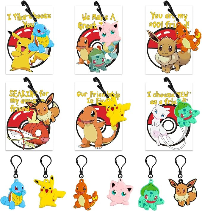 Yunfan Valentines Day Cards for Kids School 24Pack Valentines Cards with Adorable Keychain Valent... | Amazon (US)