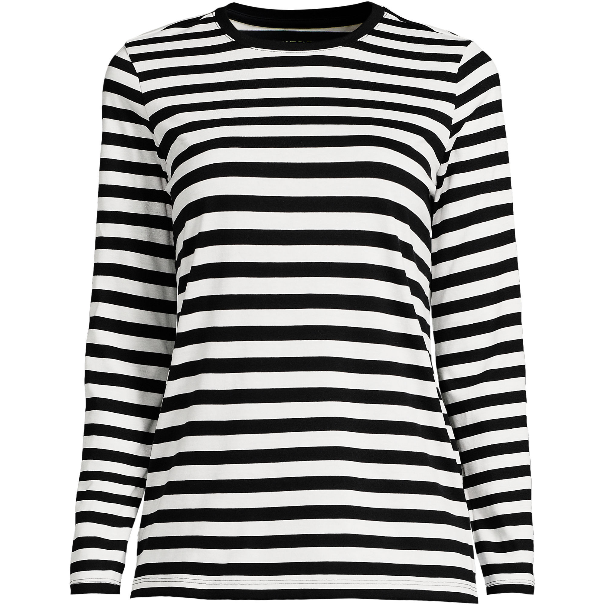 Supima Cotton Long Sleeve Crewneck T-Shirt | Lands' End (US)