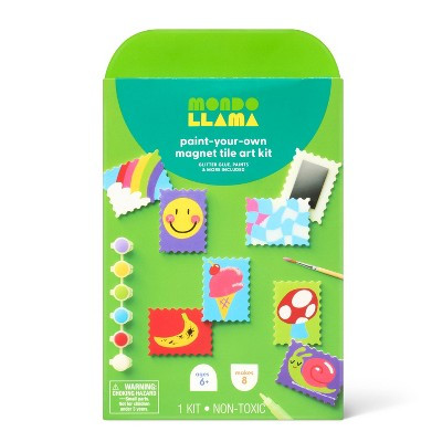 8ct Tile Magnets Painting Craft Kit - Mondo Llama™ | Target