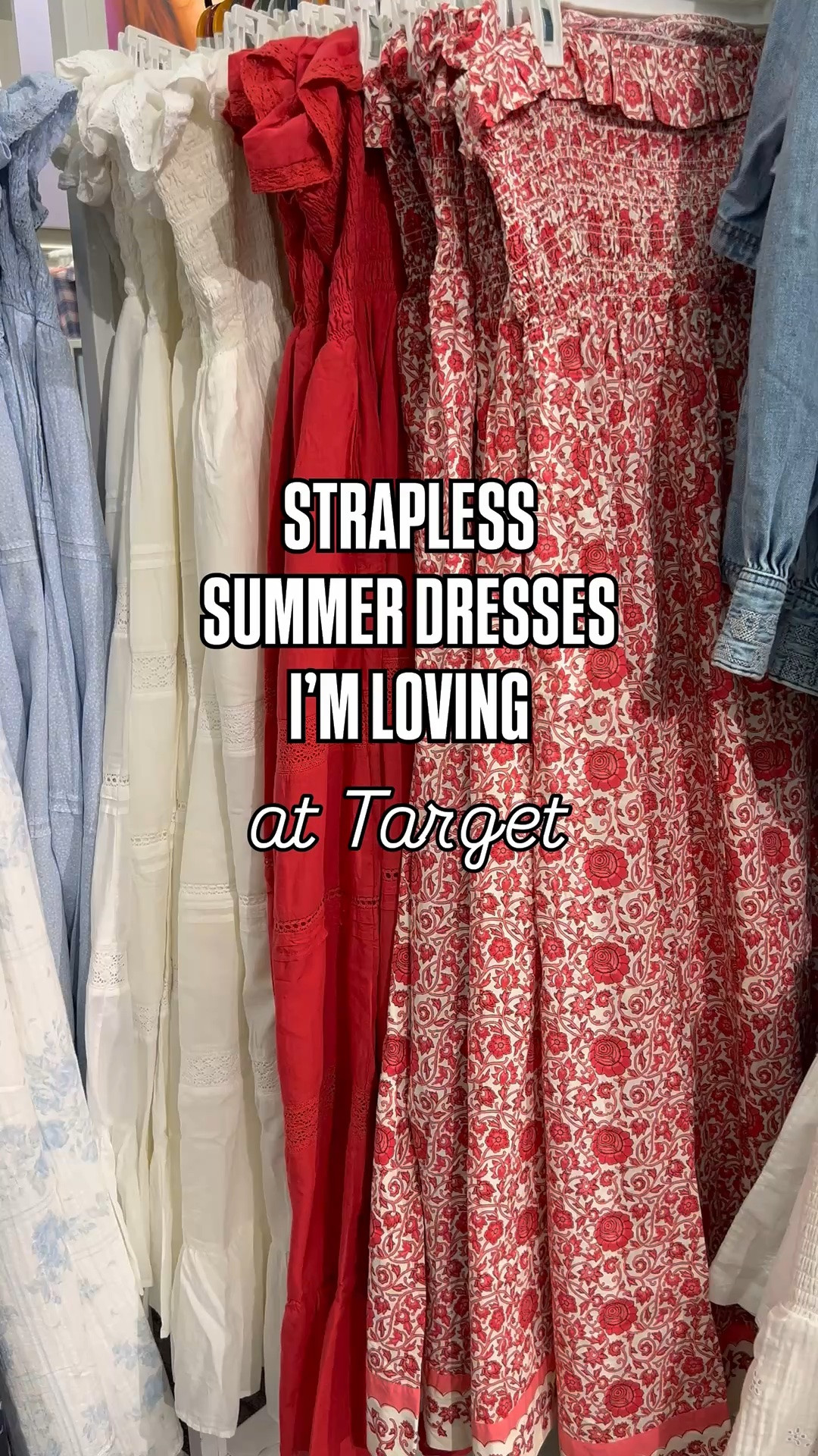 Strapless summer dresses at Target!

@Target