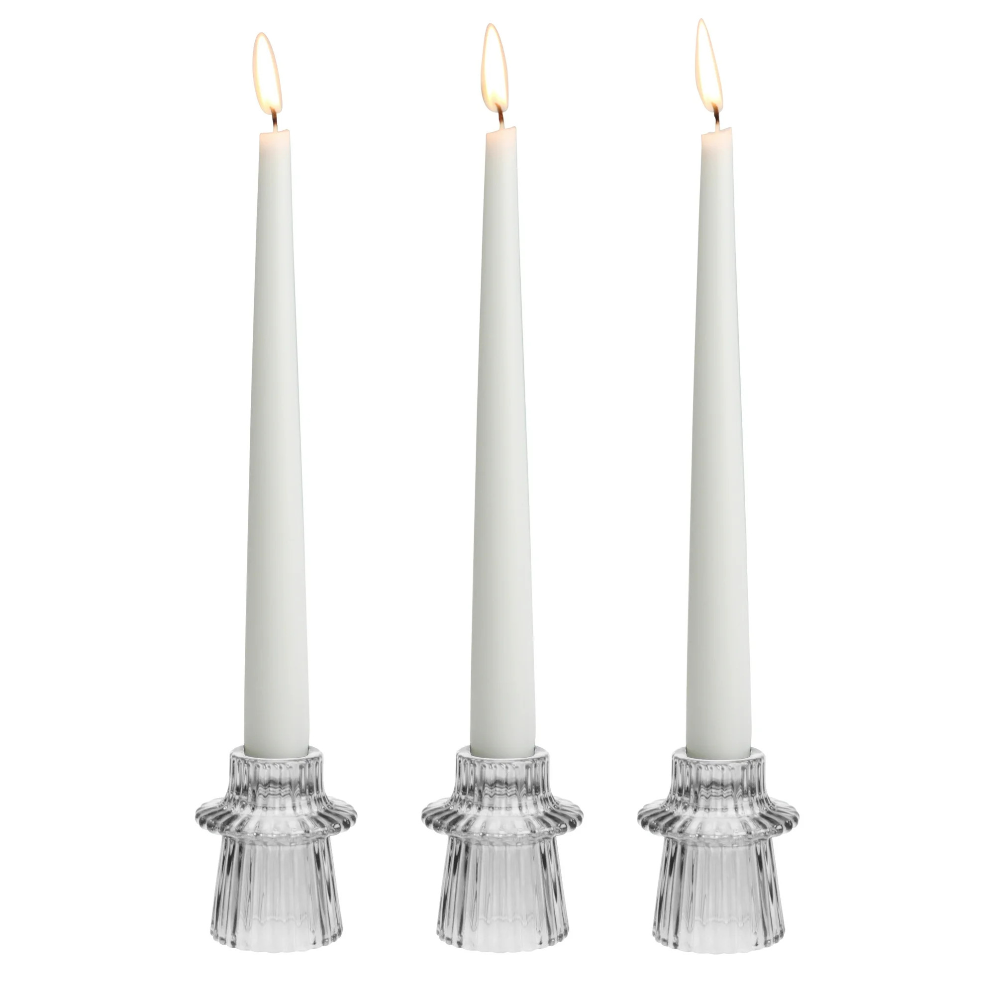 Mainstays Decorative Tabletop Candle Holder Set, Clear, Set of 3 | Walmart (US)
