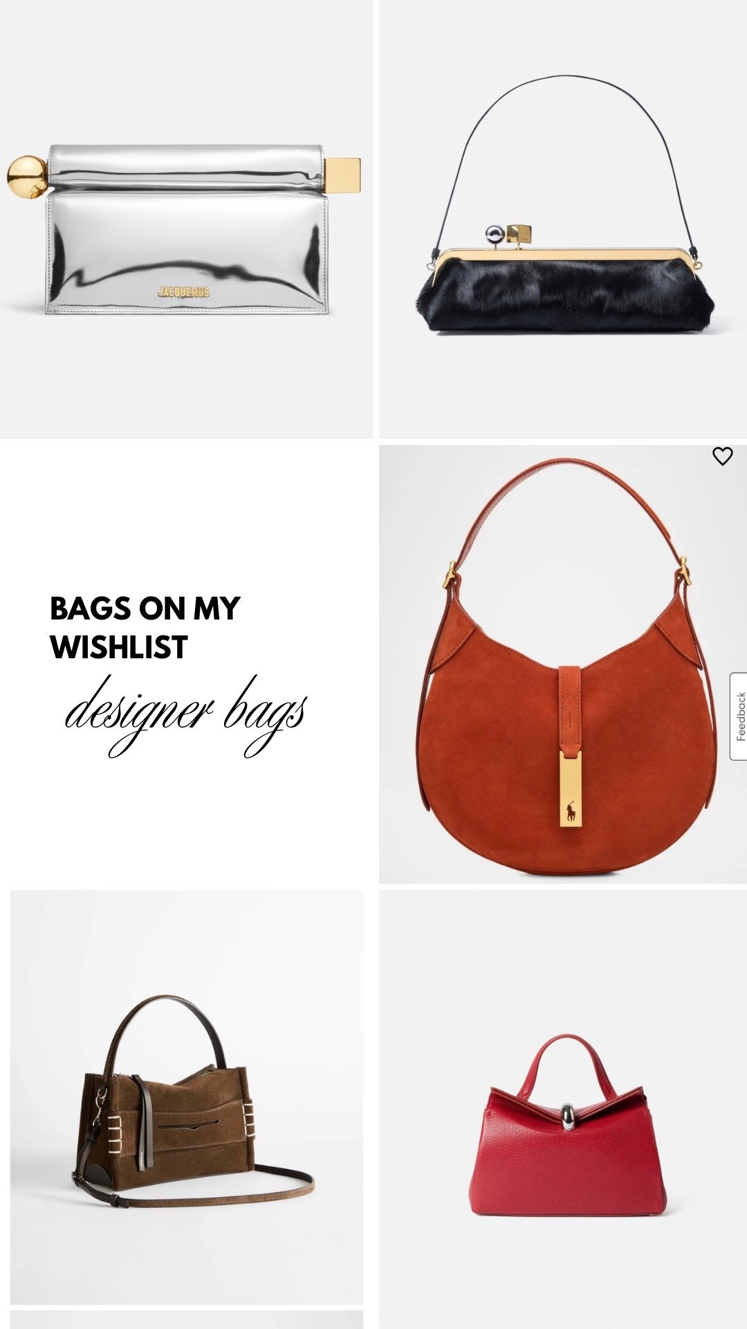 Looking for unique luxury bags to add to your collection? Check out some of the bags on my wishlist .

#LTKootd #LTKmomlife #LTKValentine
