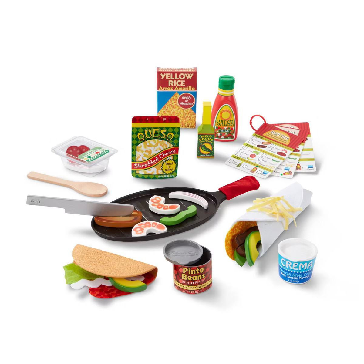 Melissa & Doug Fill & Fold Taco & Tortilla Set 44pc | Target