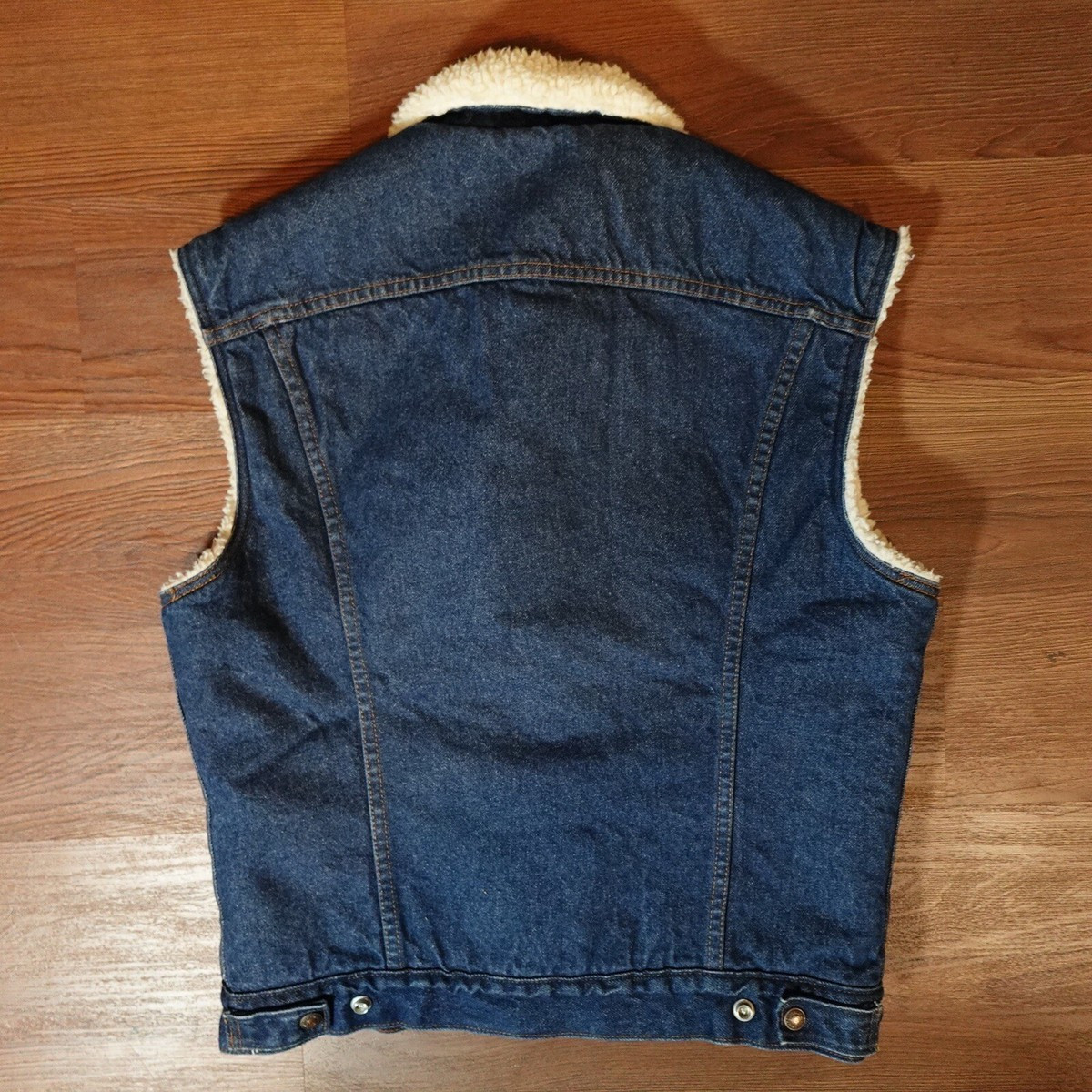 Vintage Levis 60511-0216 Sherpa Lined Denim Trucker Vest Sz M ~ Pristine 1980s  | eBay | eBay US