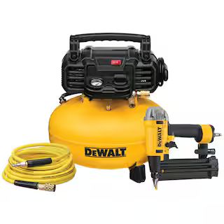 6 Gal. 18-Gauge Brad Nailer and Heavy-Duty Pancake Electric Air Compressor Combo Kit (1-Tool) | The Home Depot