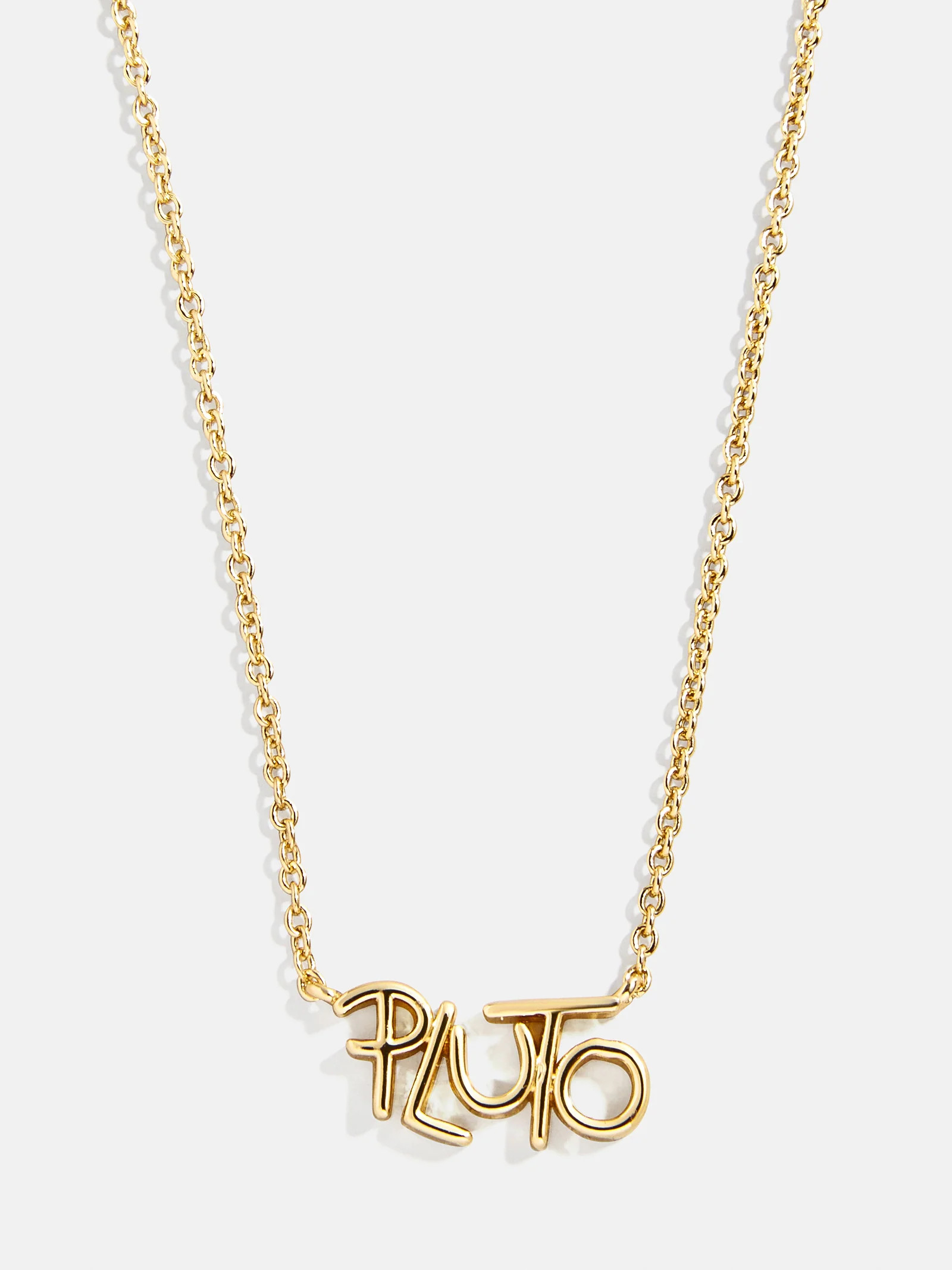 Disney Character Signature Necklace - Pluto | BaubleBar