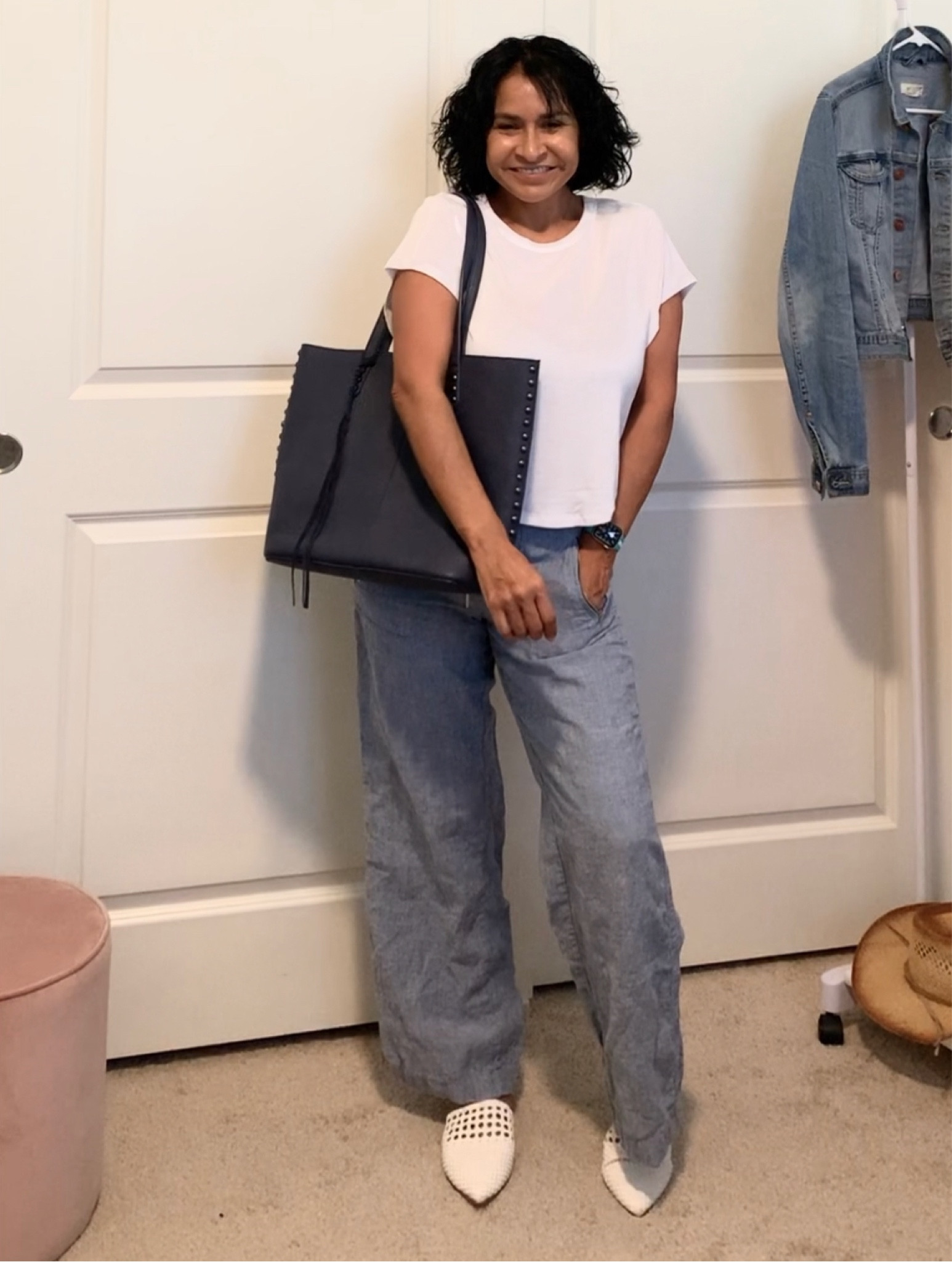 #linen #linenpant #athleta #casual  #whitemules #mule #wovenmule #croptee #oldnavy #ultralitetee #bluetote #tasseltote #casualootd #momstyle #spring #summer #vacaylook #cruise #traveloutfit

#LTKFind #LTKstyletip #LTKcurves