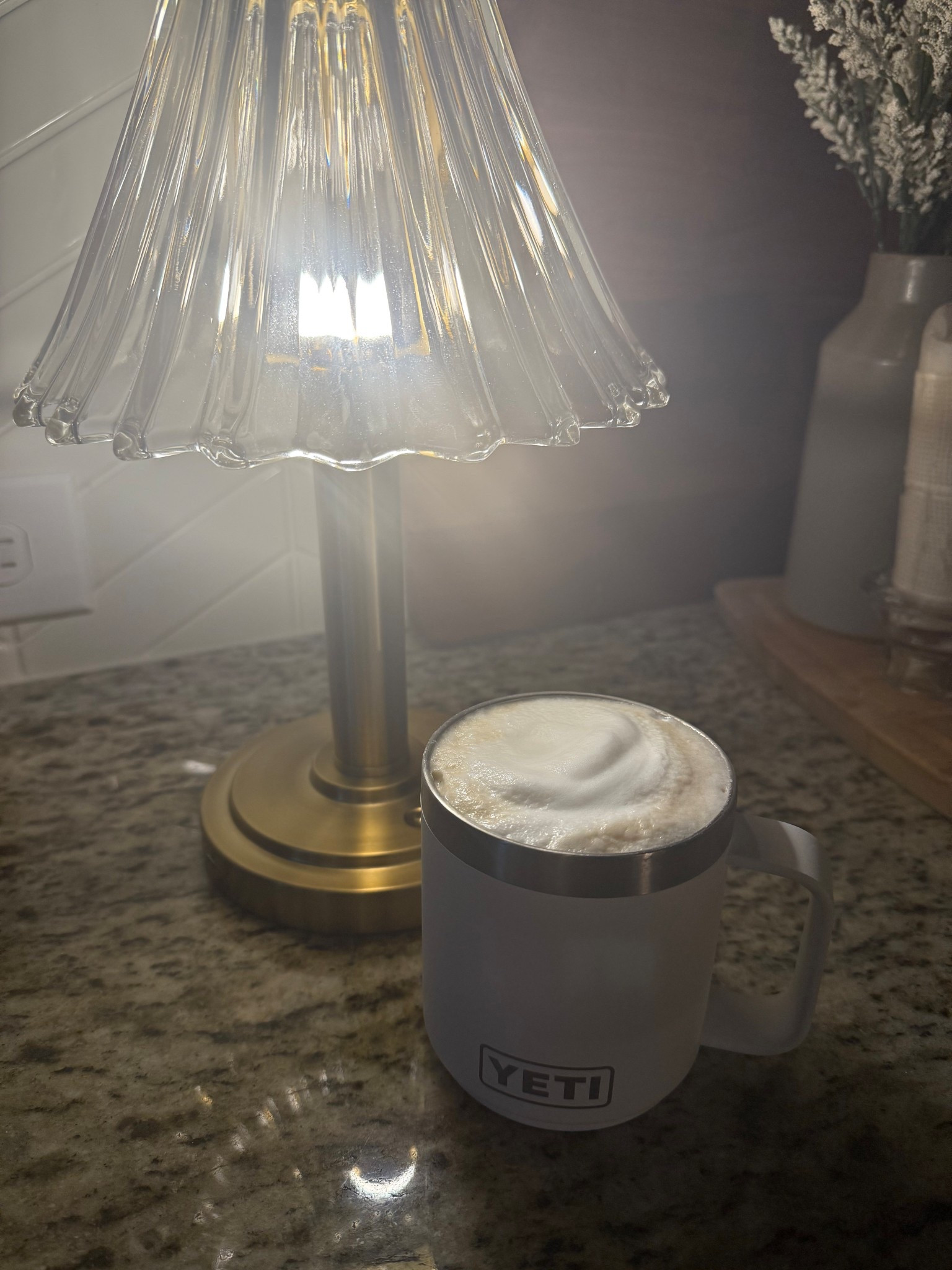 Cozy glass shade lamp 🤍

#LTKHome #LTKSeasonal #LTKFindsUnder100