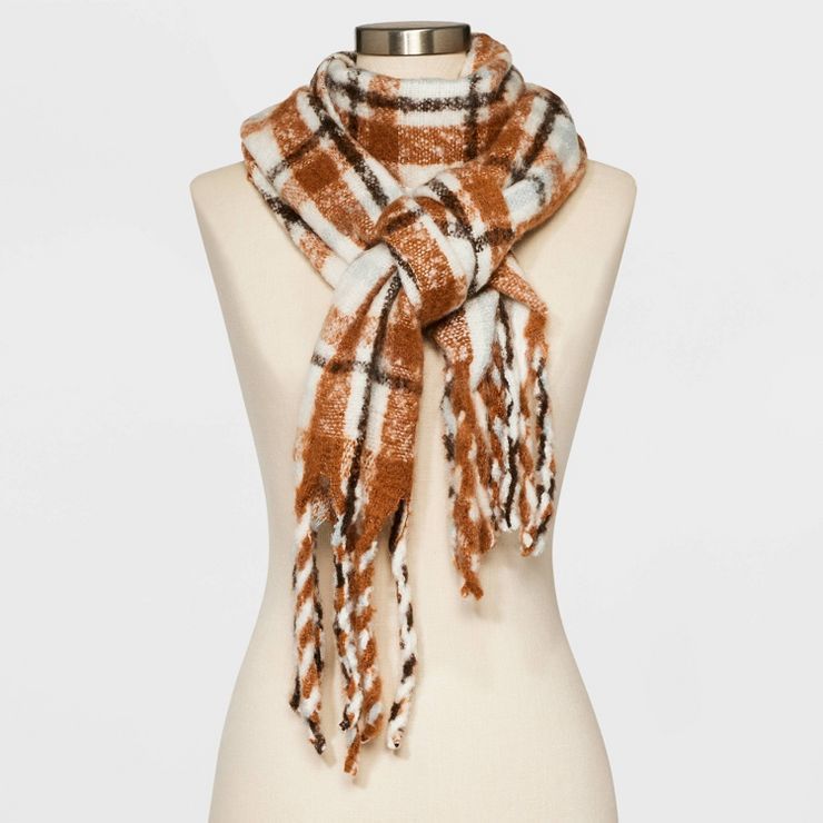 Women's Plaid Blanket Scarf - A New Day™ | Target