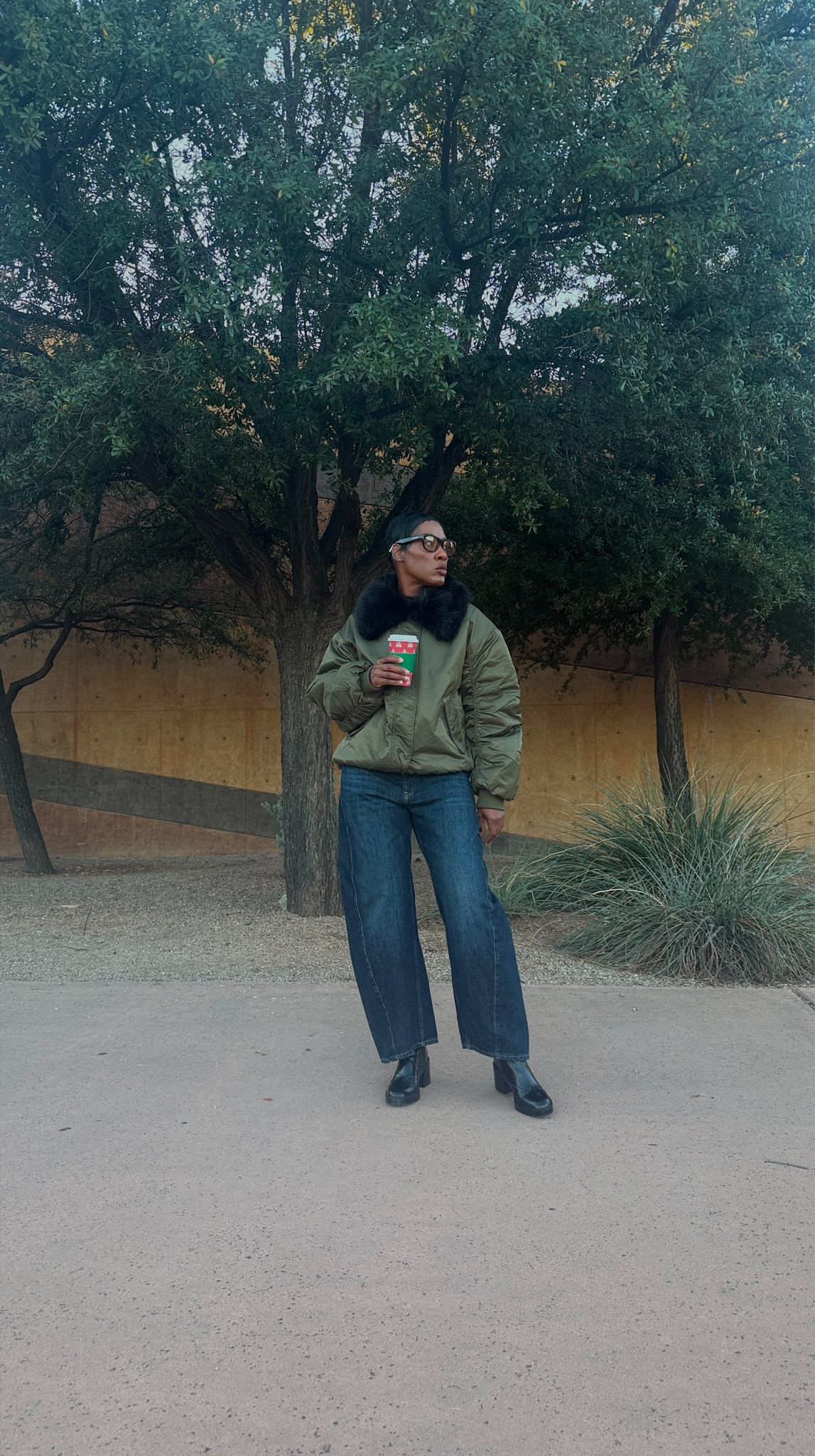 Barrel Style Jeans from Zara 8727/240/401 Paired With oversized bomber jacket. 

winter outfit, minimal style, outerwear style 

#LTKU #LTKootd #LTKFindsUnder100