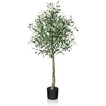 HaiSpring Artificial Olive Tree 6ft (71'') Fake Silk Perfect and Realistic Tall Artificial Plants... | Amazon (US)