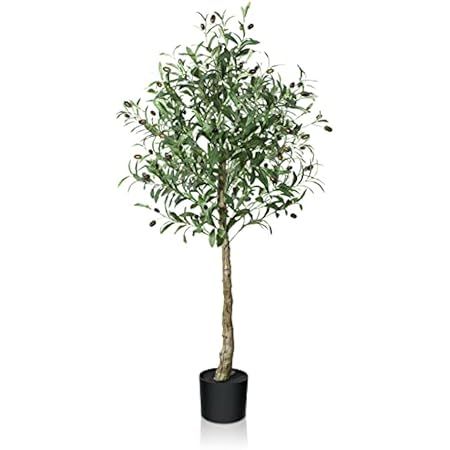VIAGDO Artificial Olive Tree 6ft(70in) Tall Fake Potted Olive Silk Tree with Planter Large Faux Oliv | Amazon (US)