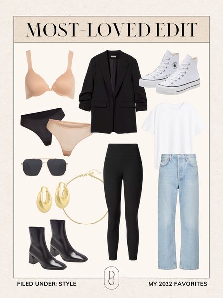 Most-Loved style finds from 2022. All of my favorite and most-worn pieces!

Best bra, everyday bra, strapless bra, best blazer, everyday blazer, seamless underwear, best leggings, best jeans

#LTKstyletip #LTKshoecrush #LTKFind
