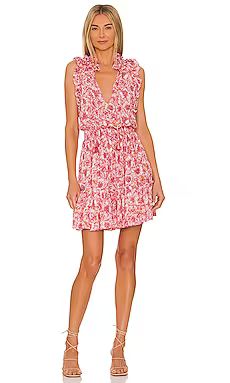 Poupette St Barth Triny Mini Dress in Pink Dalia from Revolve.com | Revolve Clothing (Global)