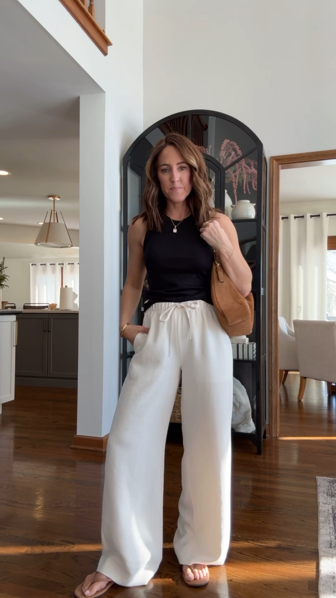 The absolute best wide leg pants that don’t wrinkle now come in shorts. They are so good! 
I wear small in both  

#LTKgrwm #LTKmomlife #LTKdayinmylife