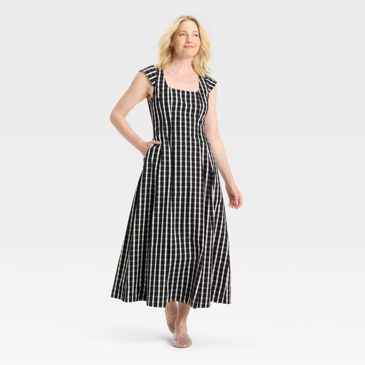 Women's Poplin Midi Dress - A New Day™ | Target