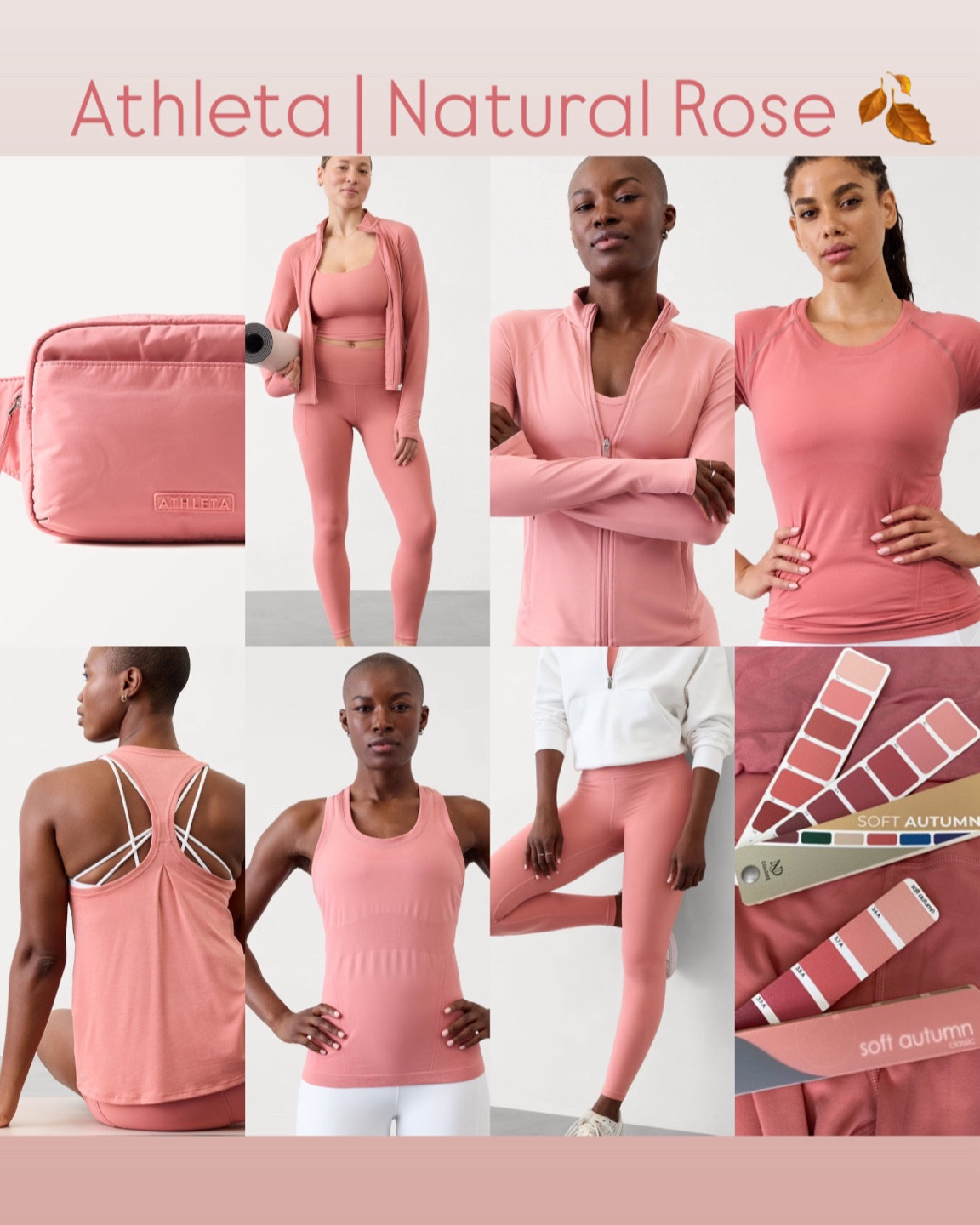 More autumn pink

Natural Rose at Athleta  - best for soft autumn and true autumn, works with dark autumn

HOC Autumn

#LTKFitness #LTKActive #LTKSeasonal