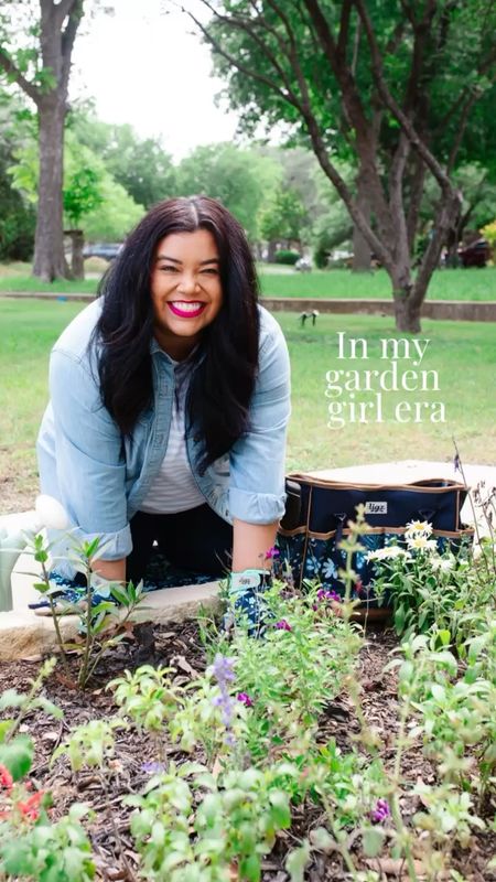 👩🏽‍🌾 Smiles and Pearls is in her Garden Girl Era!  👩🏽‍🌾

🌷 Y'all know she loves a good floral print so she picked up the new Midnight Floral line from digz gardening and it is cute! 

💁🏽‍♀️ Not this fashionista gardening in style hunny! 💃🏽 

🌷 the kneeling pad was super cushiony, my gloves kept my fresh mani in tack, and my gardening bag has 17 pockets to hold all my gardening supplies.

👩🏽‍🌾 Candice wants all the butterflies 🦋 to flock to her garden and even though it looks a little sparse now, She has all season to tend to it. Some butterflies have already been visiting and with the help of Digz we can't wait to see what the season brings her garden this year.

Garden tools, garden accessories, spring, garden gloves, garden kneeling pad, plus size fashion, gardening, garden bucket, tool bucket, garden tote, long garden gloves, dress, travel outfit, beginner gardening, butterfly garden, garden girl, Home Depot, Home Depot finds, Home Depot life

#LTKHome #LTKMidsize #LTKPlusSize