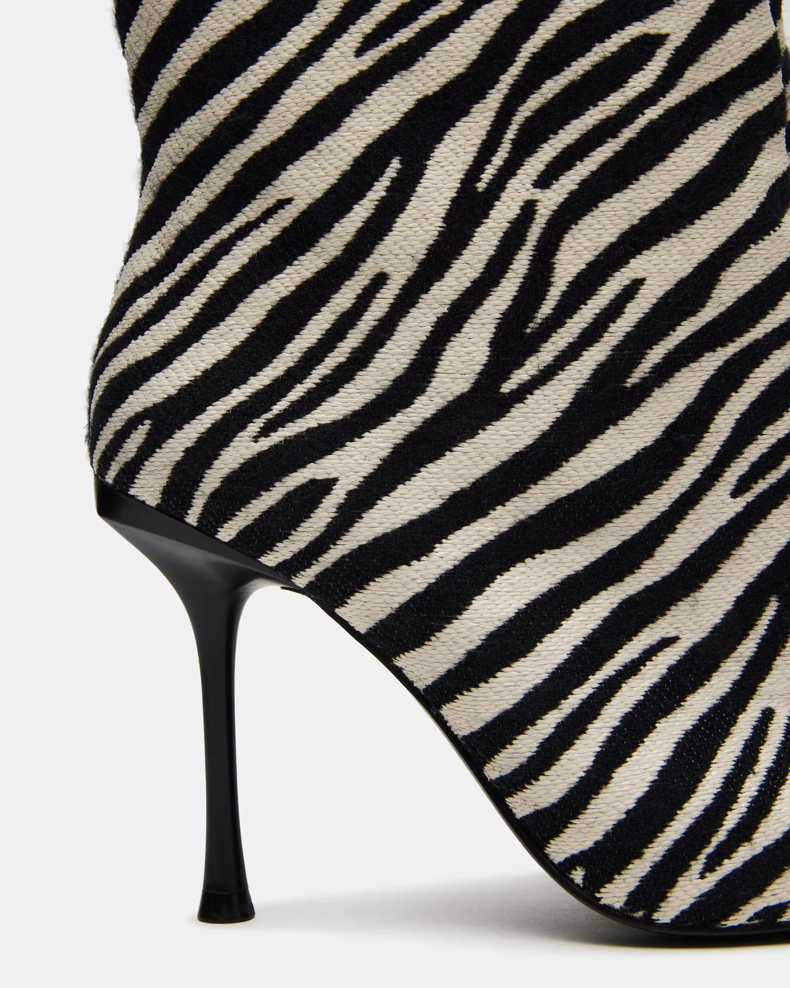ALLURING Zebra Over-The-Knee Square-Toe Heeled Women's Boot | Steve Madden (US)