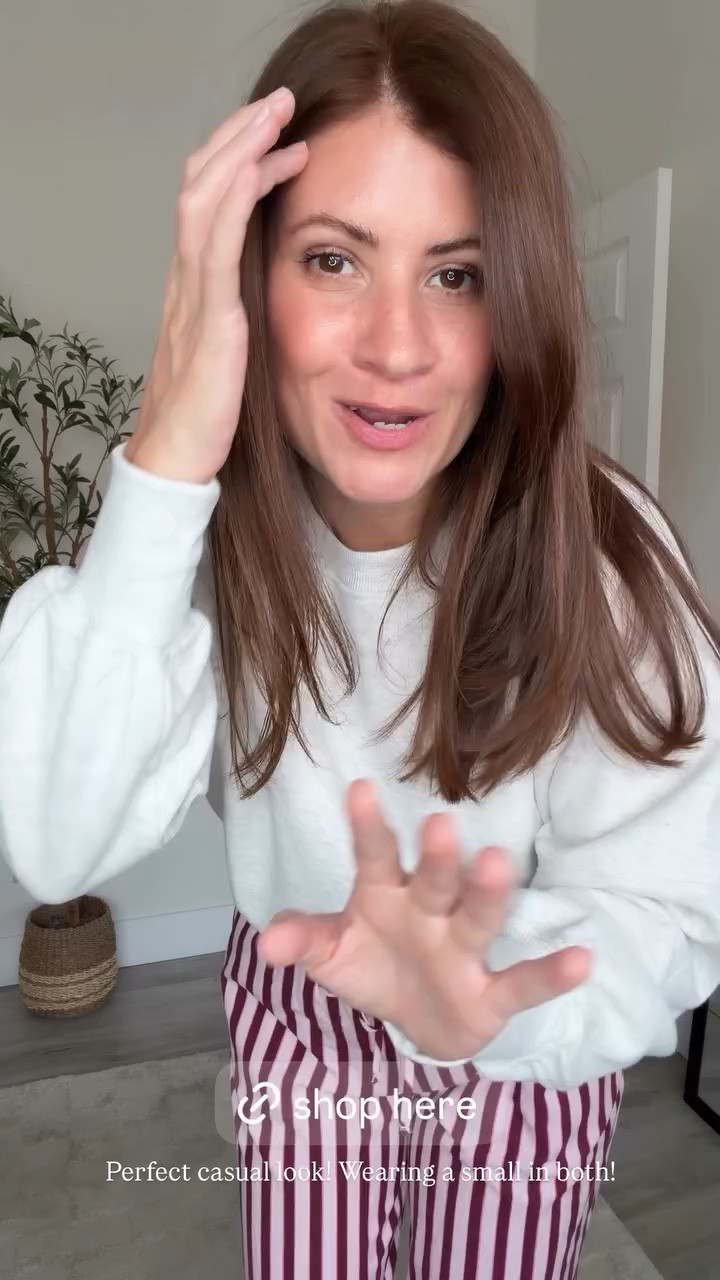 Perfect casual look! Wearing a small in both!