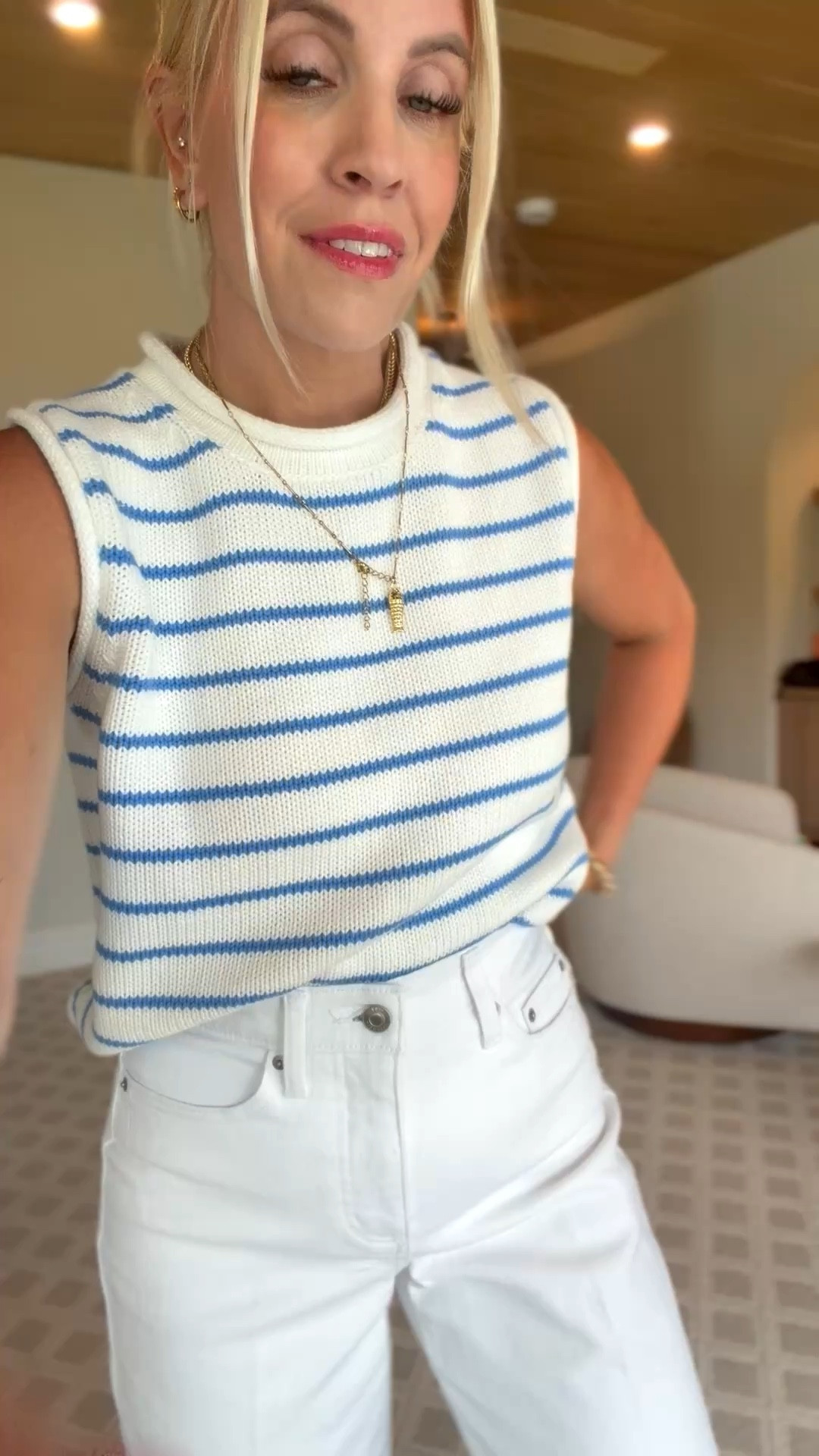 Sharing my recent Walmart order! I did a M in the tank and a 2 in the pants. I linked another white pant from Walmart too that I just ordered!!