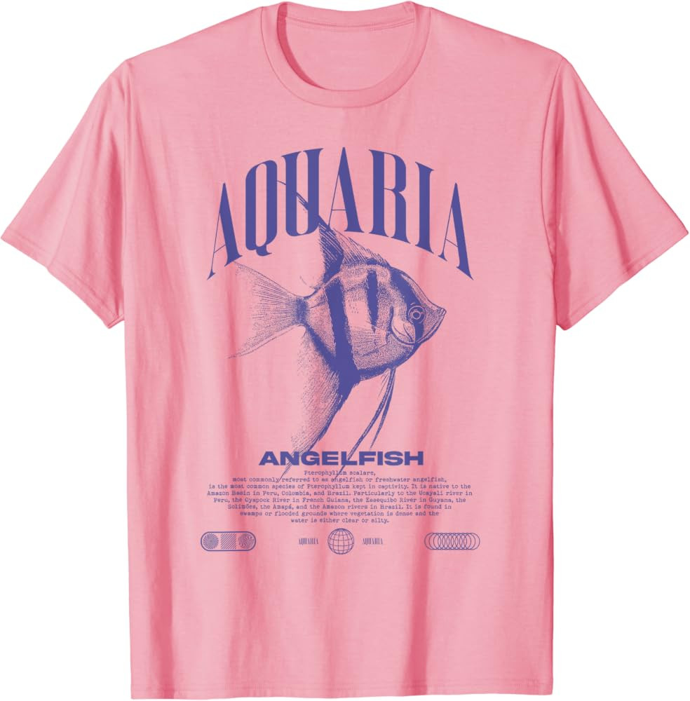 Angelfish Cichlid Fish Keeper Modern Streetwear T-Shirt | Amazon (US)