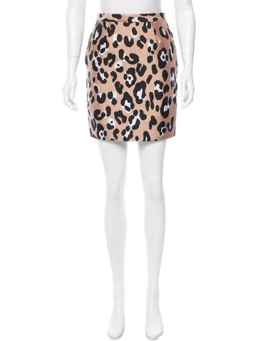 Leopard Pattern Mini Skirt w/ Tags | The Real Real, Inc.