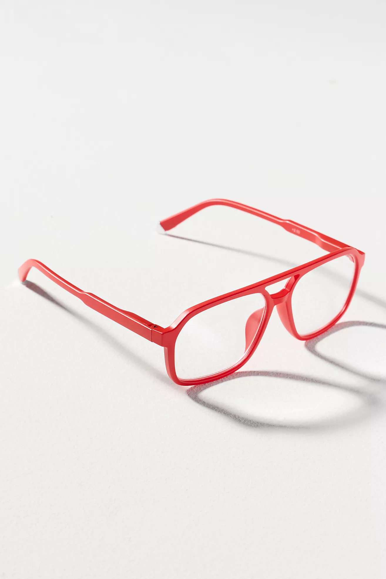 Elite Eyewear Flat-Top Aviator Blue Light Readers | Anthropologie (US)