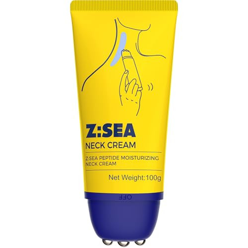 Z:SEA Neck Firming Cream with Roller, Tightening and Lifting Neck & Chest Cream for Crepey Skin, Anti Aging Wrinkle Moisturizer, 3.52 Oz | Amazon (US)
