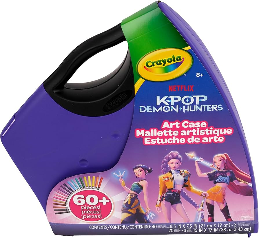 Crayola Kpop Demon Hunters Art Case (40+pcs), Coloring & Sticker Craft Kit, Gift for Kids & Teens... | Amazon (US)