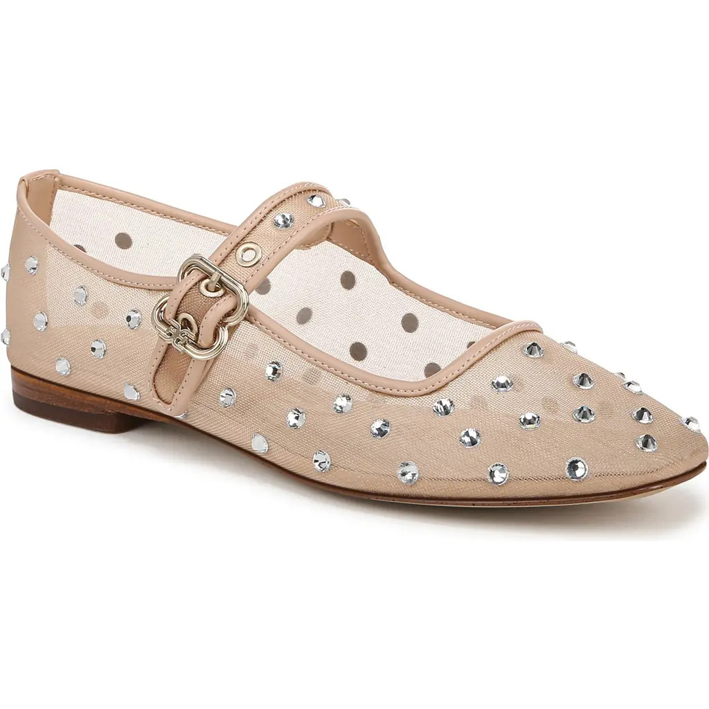 Sam Edelman Michaela Shine Mary Jane Flat in Vintage Pink at Nordstrom, Size 9 | Nordstrom